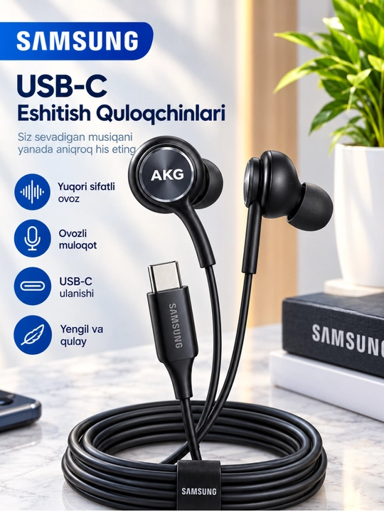 Проводные наушники Samsung AKG Type-C - 