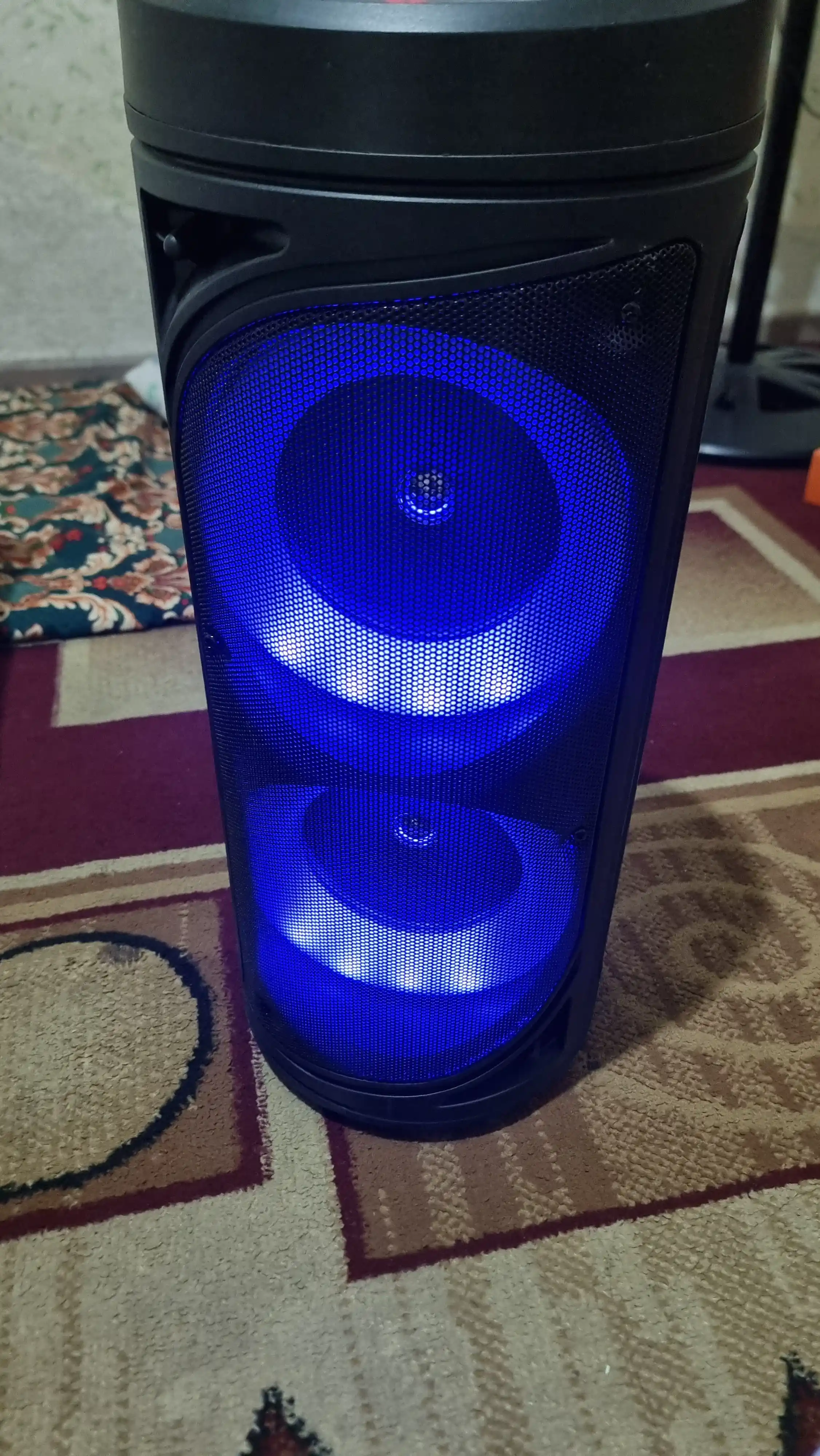Караоке колонка ZQS6212 Bluetooth, 51 см, с микрофоном, световым эффектом RGB