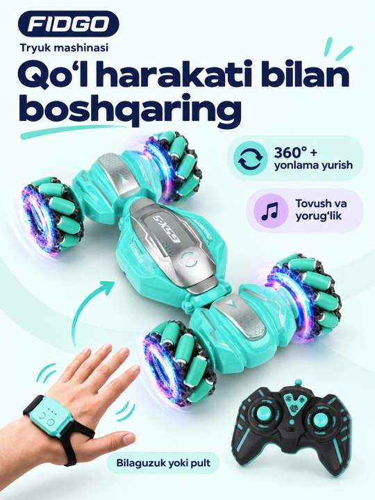 FIDGO o‘yinchoq mashina, turli ko‘rinishlar - 