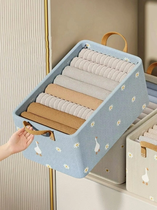 Kiyimlar uchun matoli organayzer 47×28×20 sm — shkaf va garderob uchun