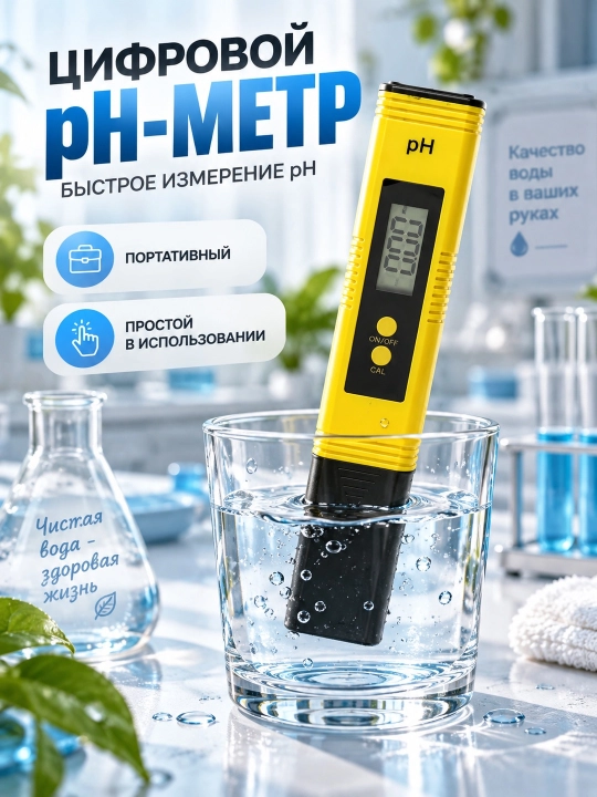 Портативный цифровой РН метр - 