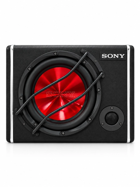 Avtomobil sambuferi Sony 10 dyumli, 4800W, o‘rnatilgan ovoz kuchaytirgich va pishalka