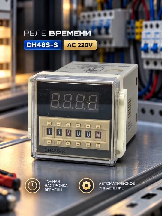Реле времени, DH48S-S AC220V - 