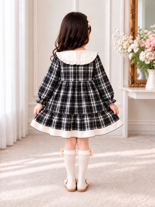 Платье для девочек на осень и зиму, с длинными рукавами, на 2–3–4–5 лет