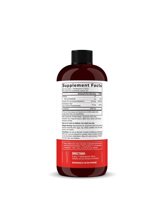Force Factor Л-Карнитин (L-Carnitine), жидкий L-карнитин 3000 мг для похудения, 473 мл