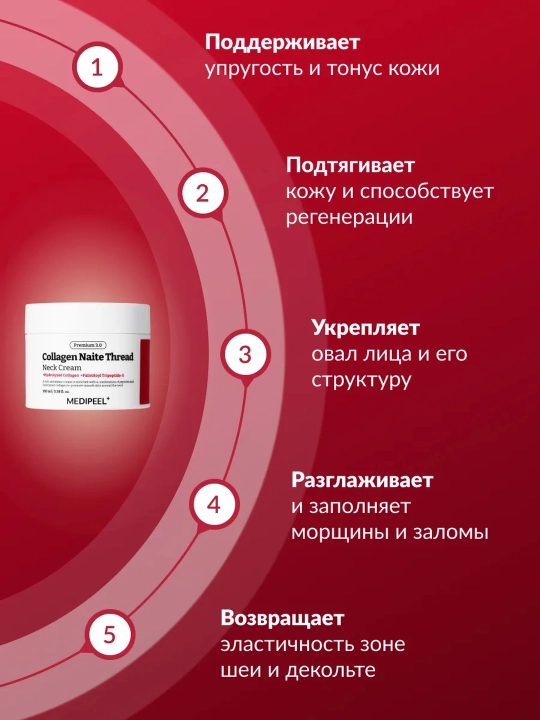 Крем для шеи и декольте MEDI-PEEL Collagen Naite Thread с коллагеном, 100 мл