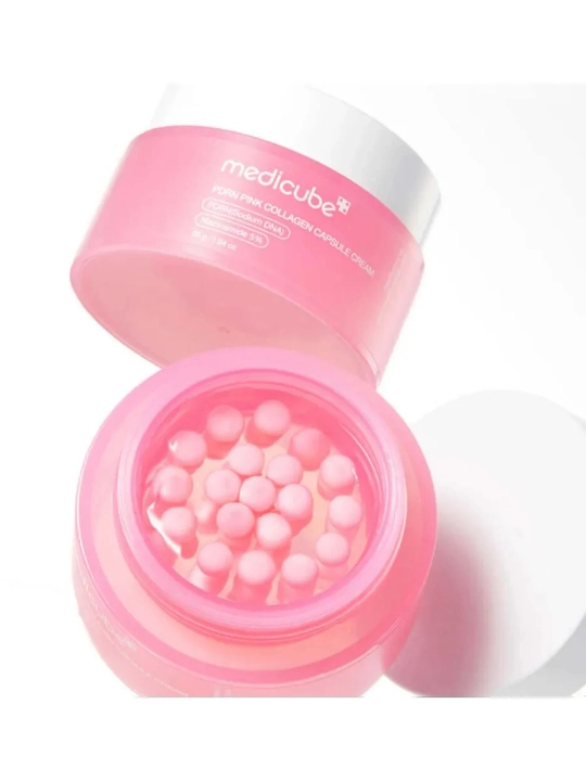Крем для лица Medicube PDRN Pink Collagen Capsule Cream с PDRN и коллагеном, 55 г