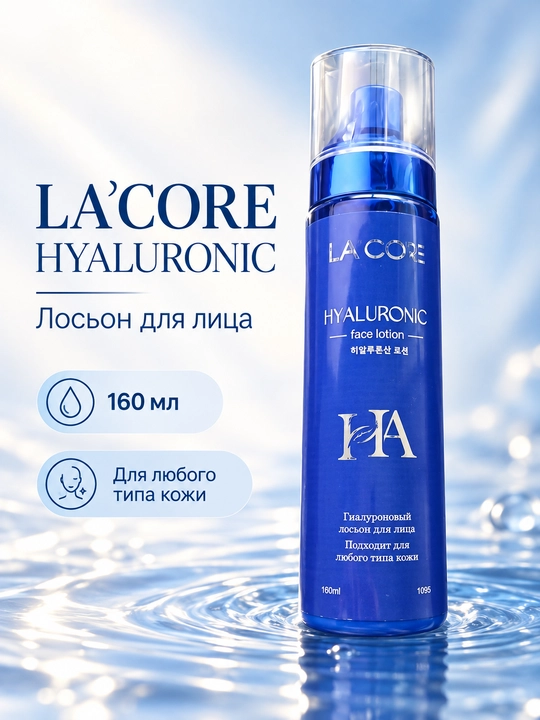 Лосьон для лица LA'CORE с гиалуроновой кислотой