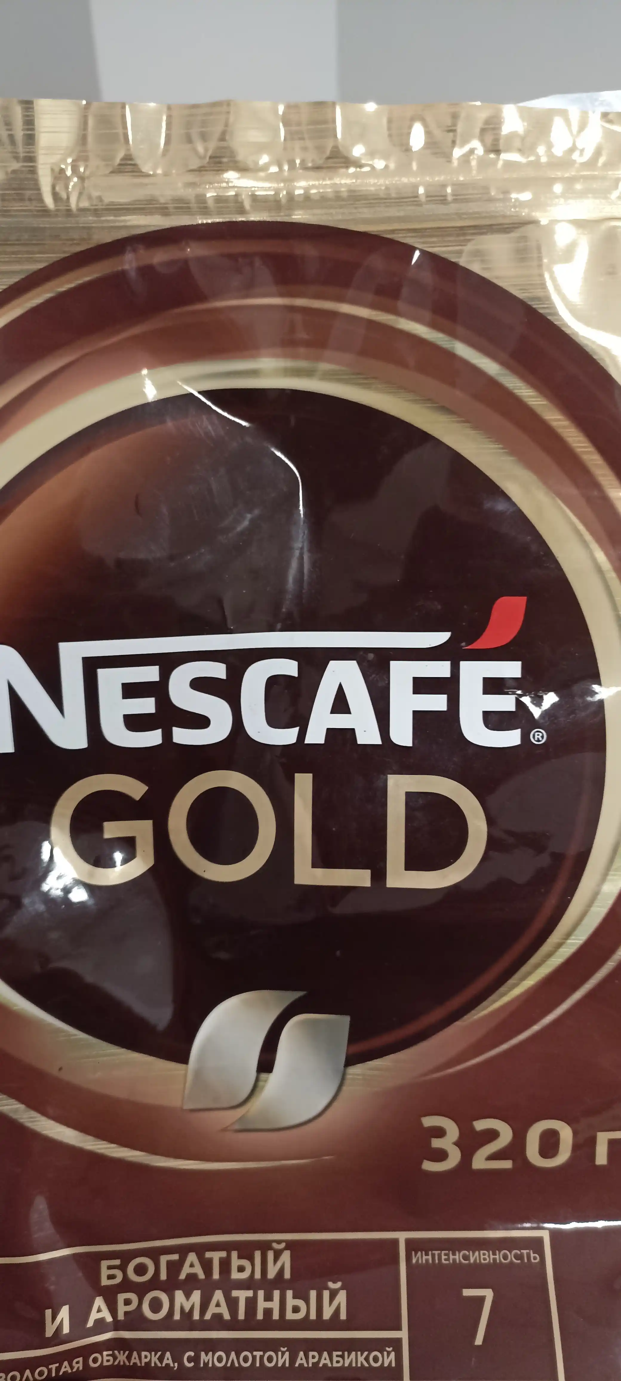 Растворимый кофе Nescafe Gold, 320 г