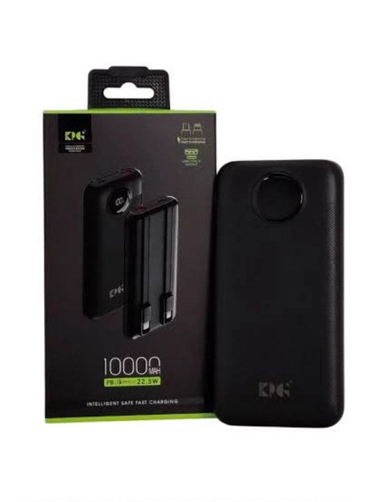 Внешний аккумулятор Power Bank  быстрой зарядкой +2 кабеля