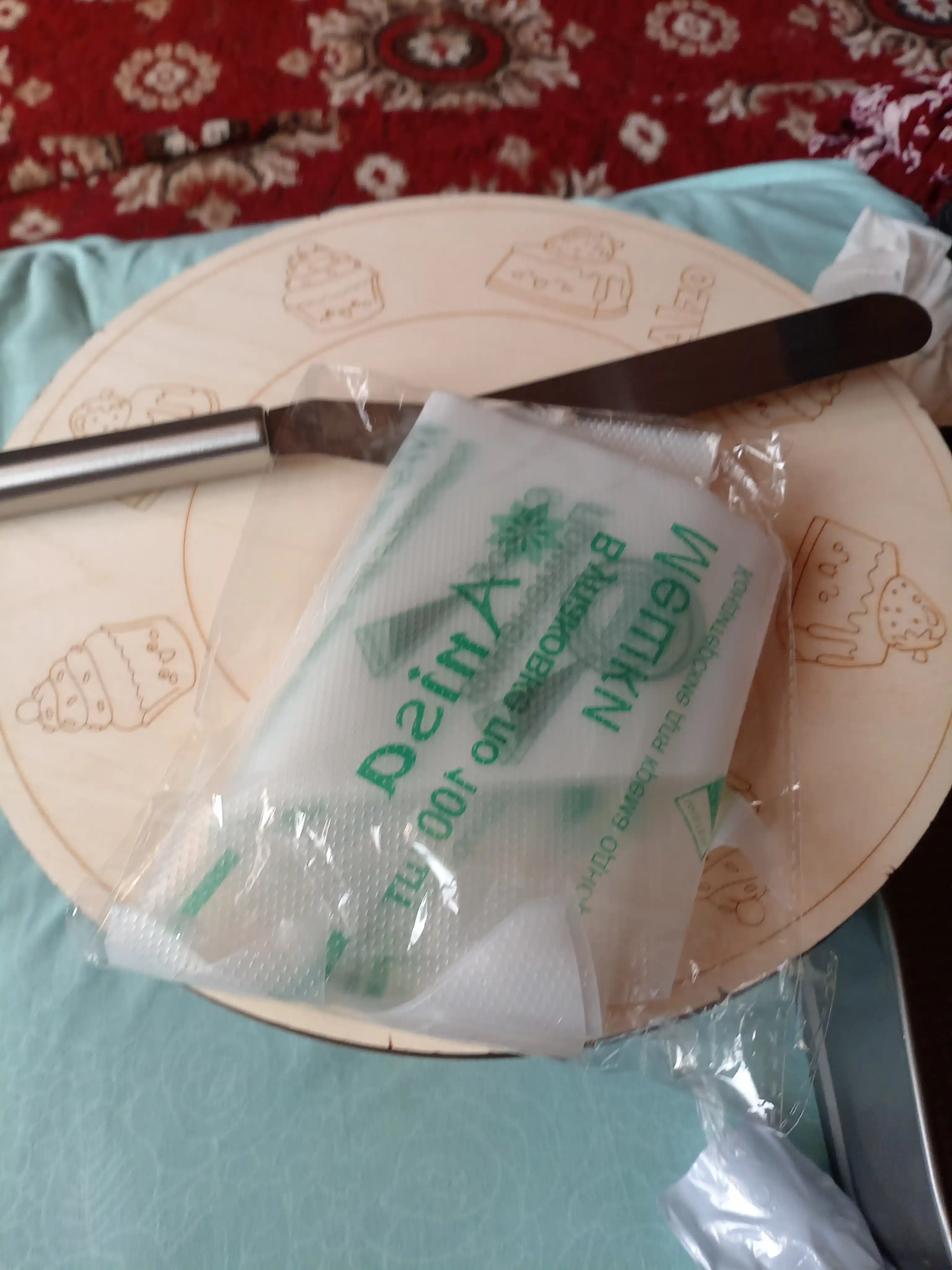 Kremlar uchun qandolat qoplari, bir martalik, 10 dona