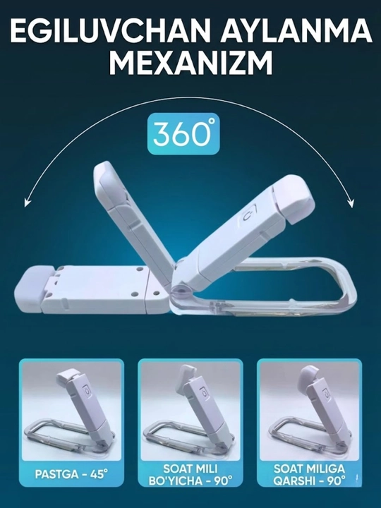 Kitob o'qish chiroqi, simsiz chiroq - USB qayta zaryadlanuvchi