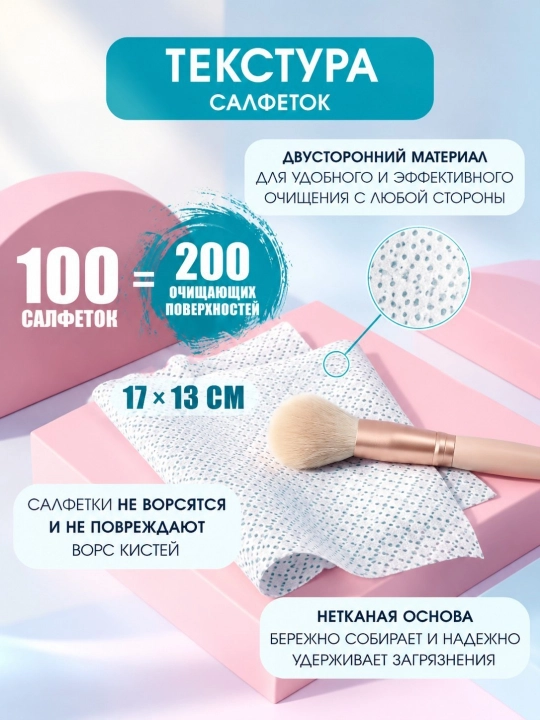 Идеальные салфетки: очищают кисти без воды и защищают от бактерий