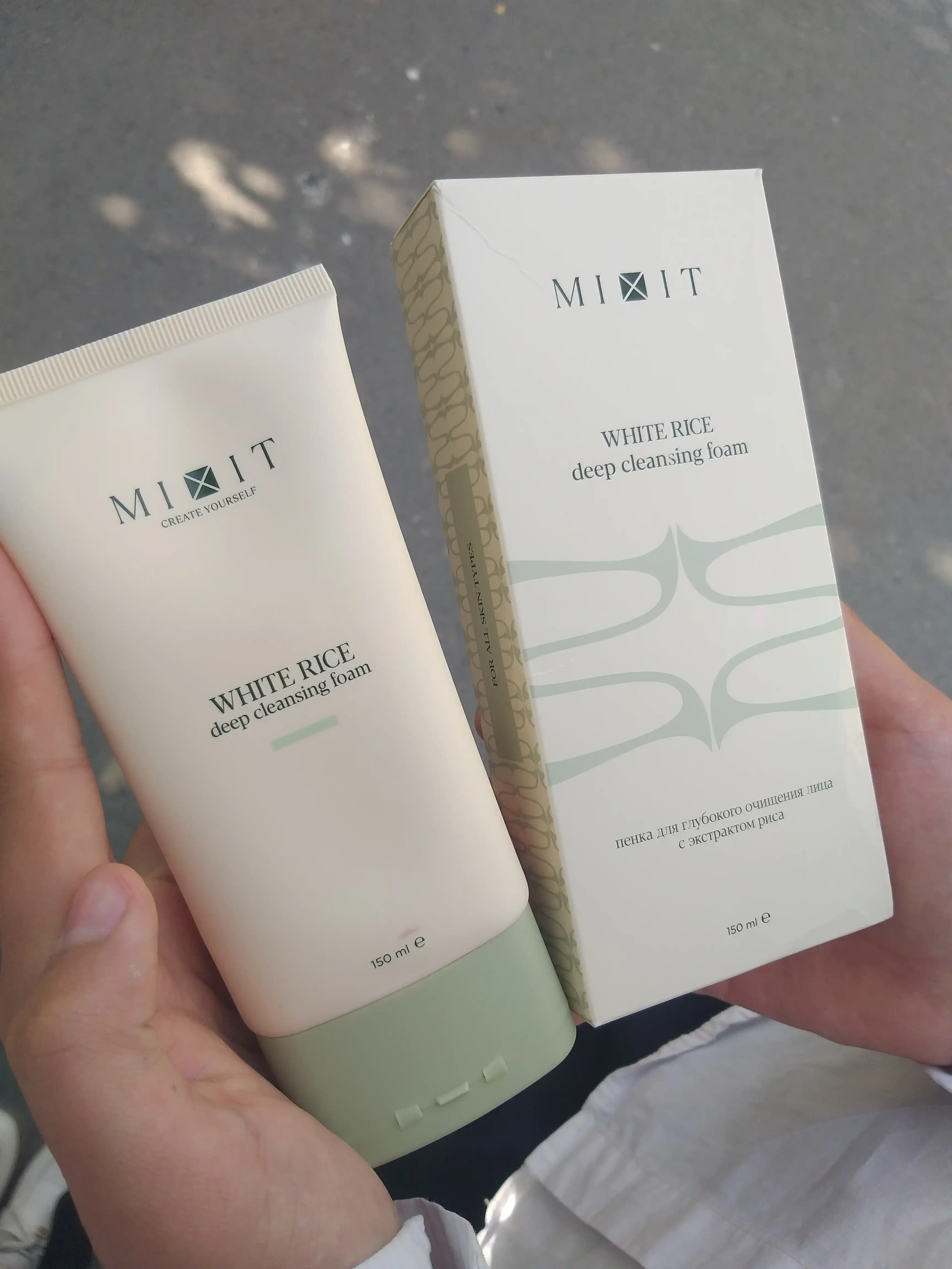 MIXIT Guruch ekstrakti bilan yuzni chuqur tozalovchi penka, 150 ml