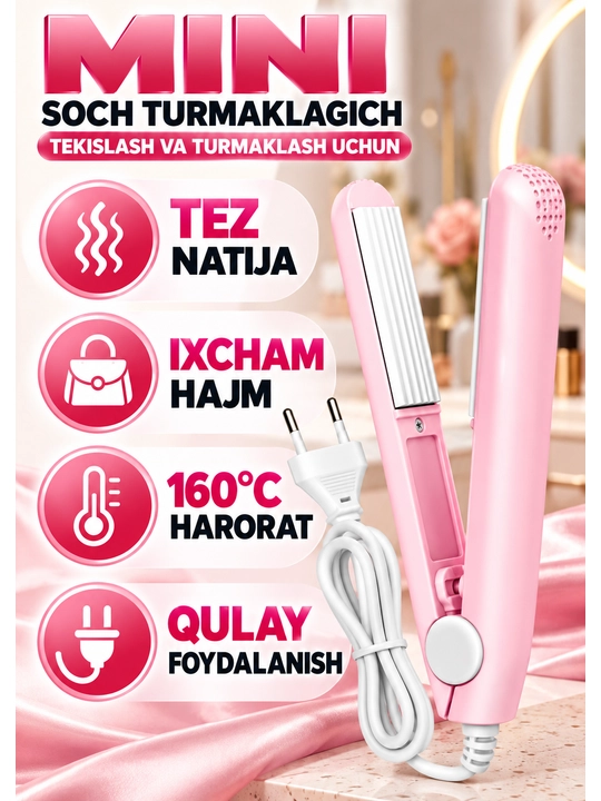 Mini soch turmaklagich, mini utjok, soch tekislagich, soch jingalaklagich, ployka - 