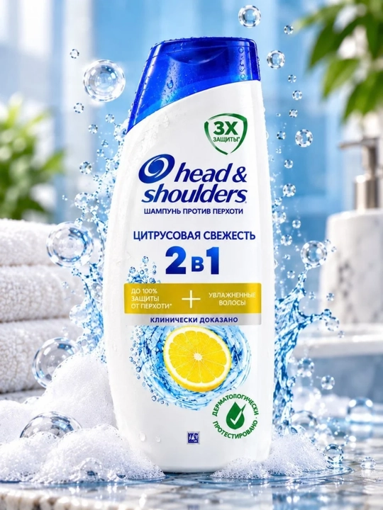 Head & Shoulders 2 in 1 Citrus Freshness shampun va balzam, 400 ml