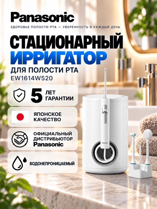 5 yil rasmiy kafolat. Panasonic EW1614W520 statsionar irrigator - 