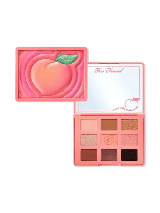 Too Faced Sweet Peach ko‘z soyalari paletkasi mat va yaltiroq 9 rang, shaftoli ifori bilan - 