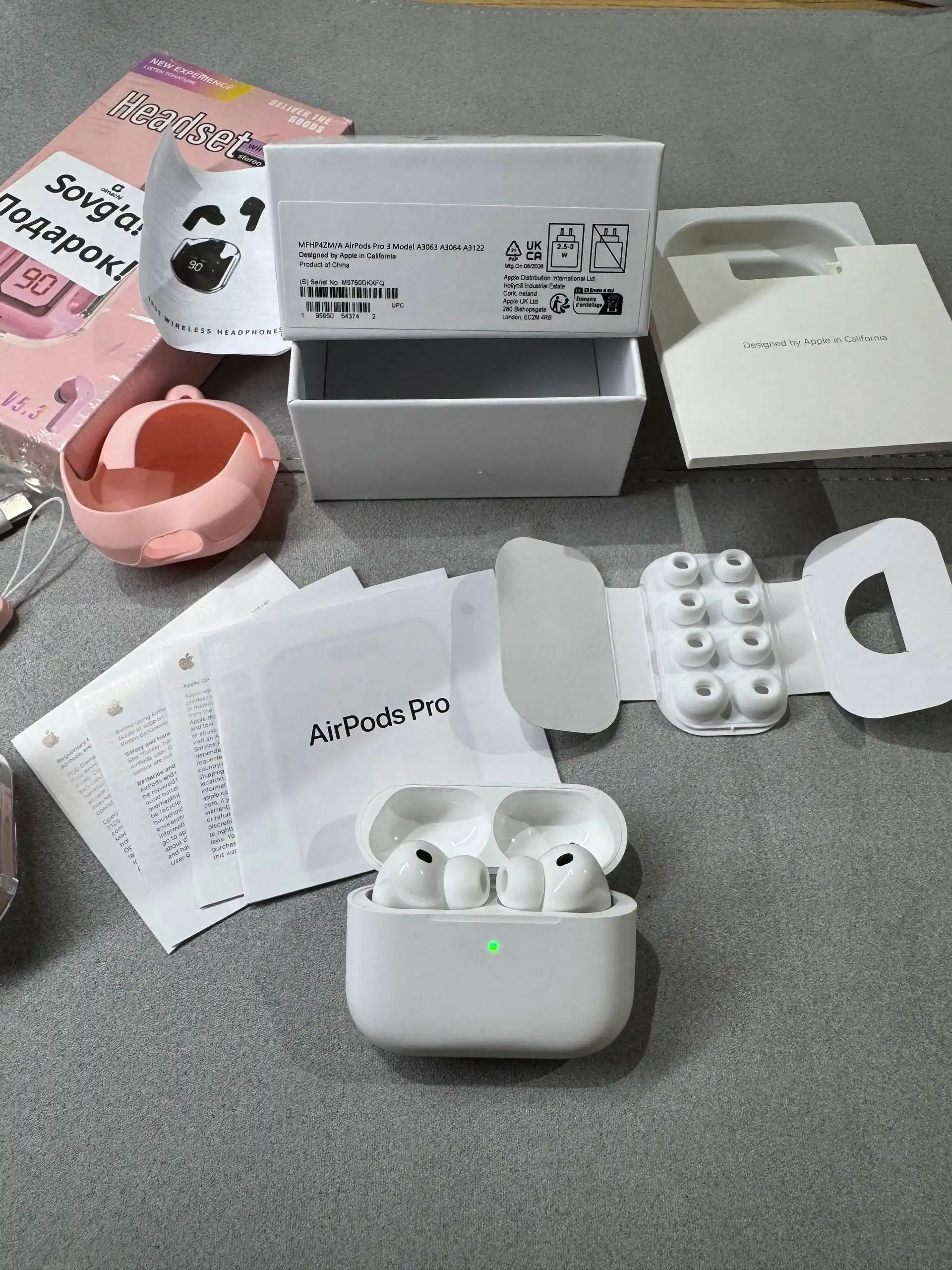 Simsiz quloqchinlar Pods Pro 3 ANC Premium, iPhone va Android uchun naushnik (+1ta sovg‘a)