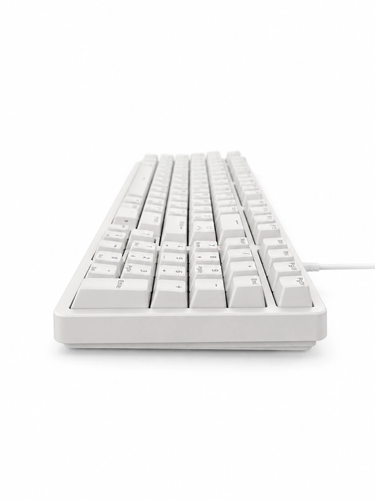 V500PRO-98 White mexanik geymer klaviaturasi, RGB, 98 tugma, USB Type-C, oq