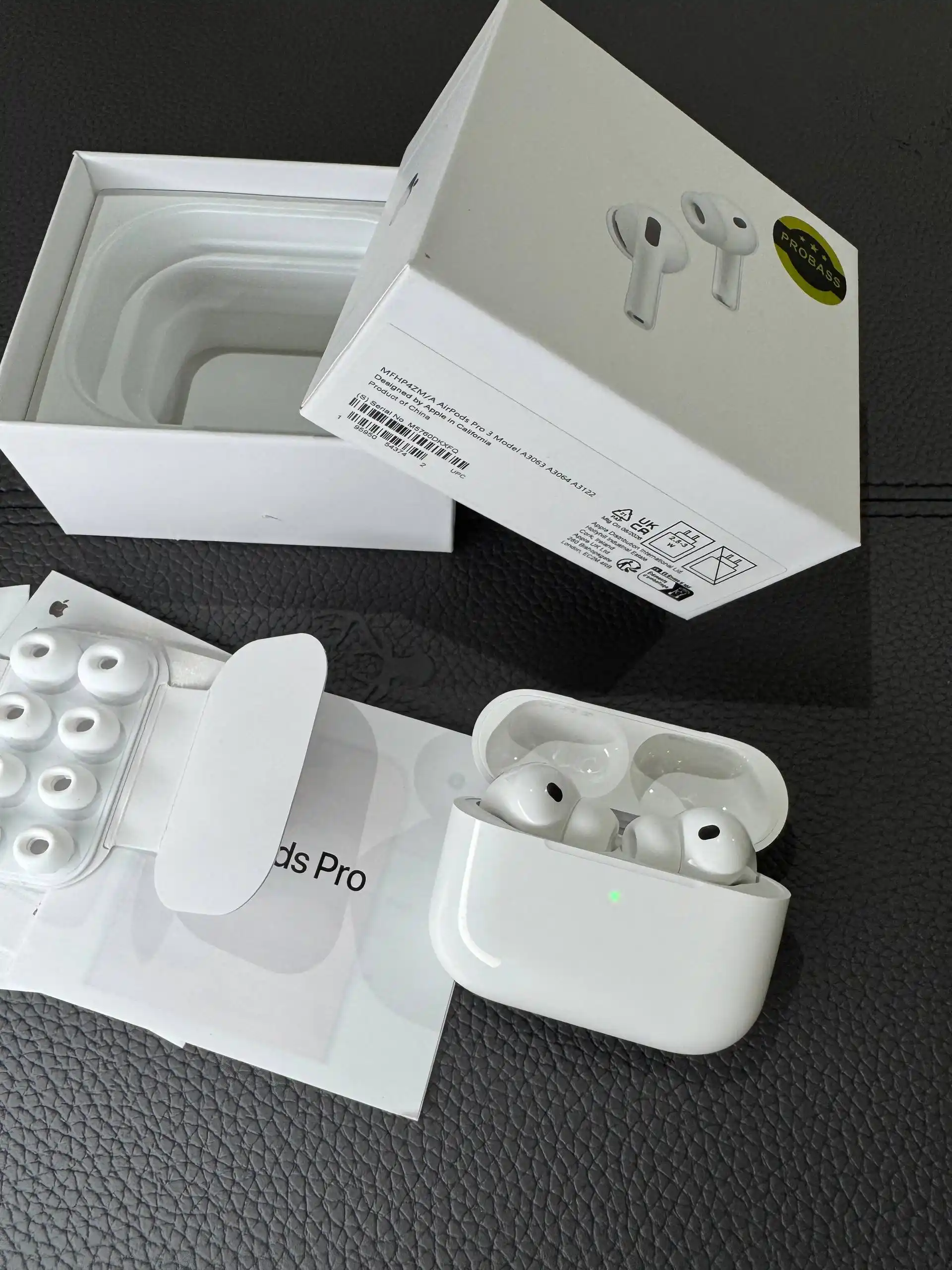 Simsiz quloqchinlar Pods Pro 3, iPhone va Android uchun naushnik sensorli (+bonus sovg'a)