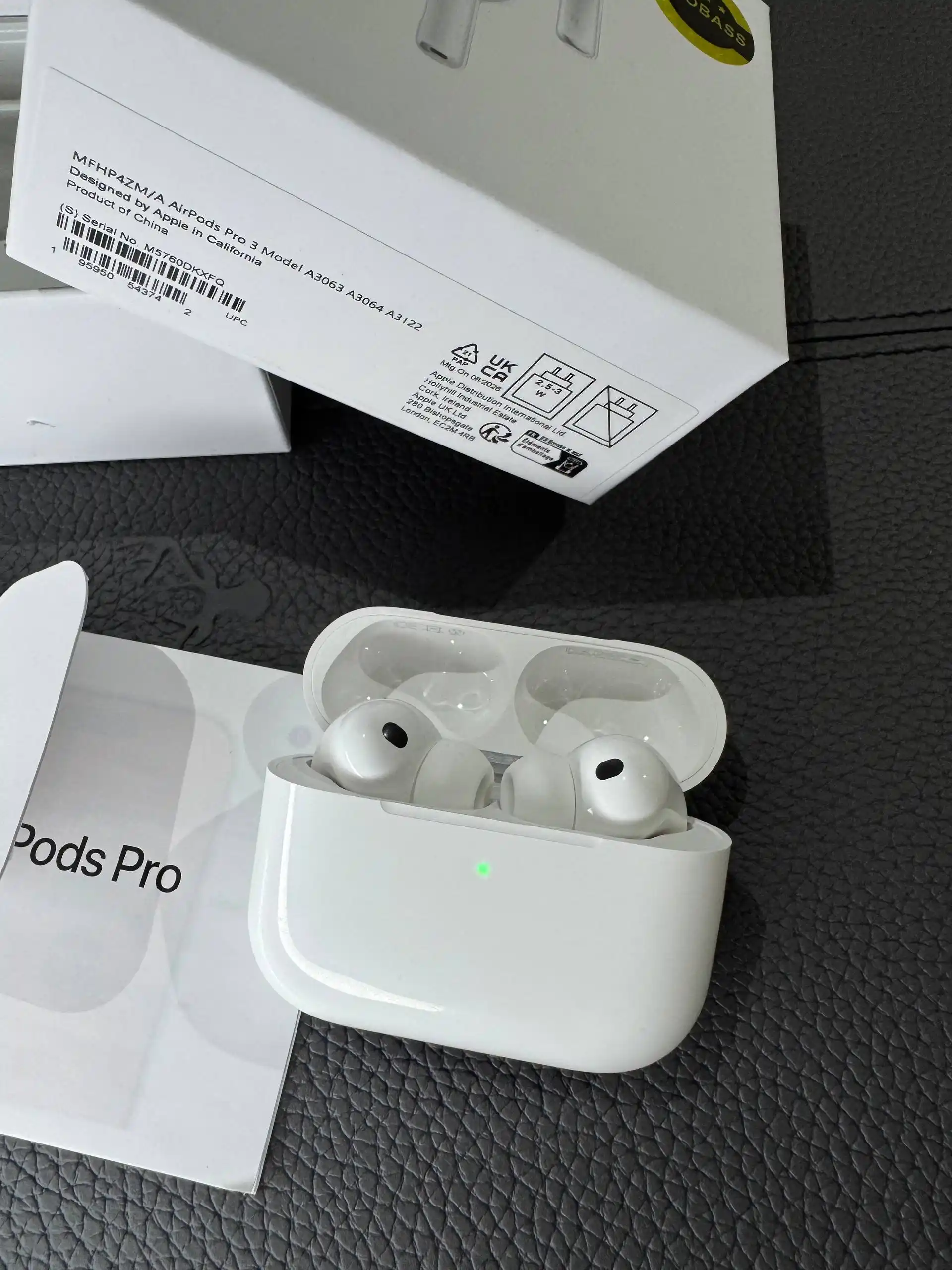 Simsiz quloqchinlar Pods Pro 3, iPhone va Android uchun naushnik sensorli (+bonus sovg'a)