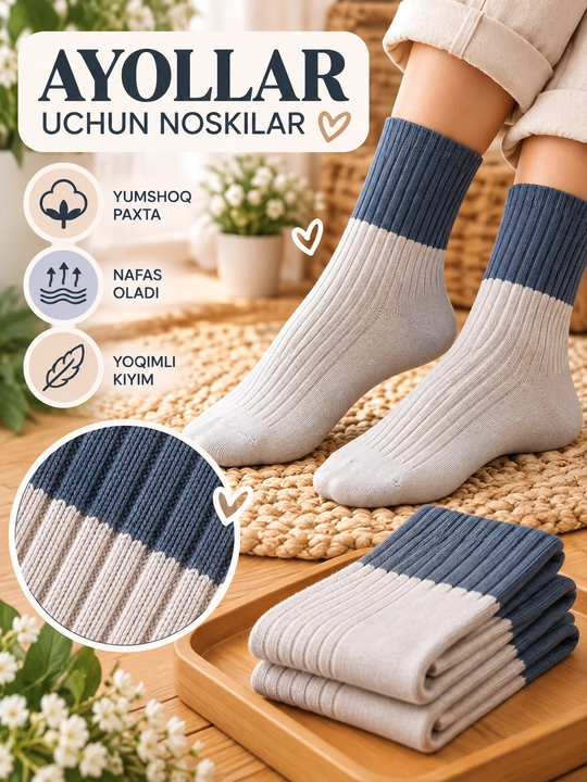Ayollar uchun sifatli va zamonaviy paypoqlar - 