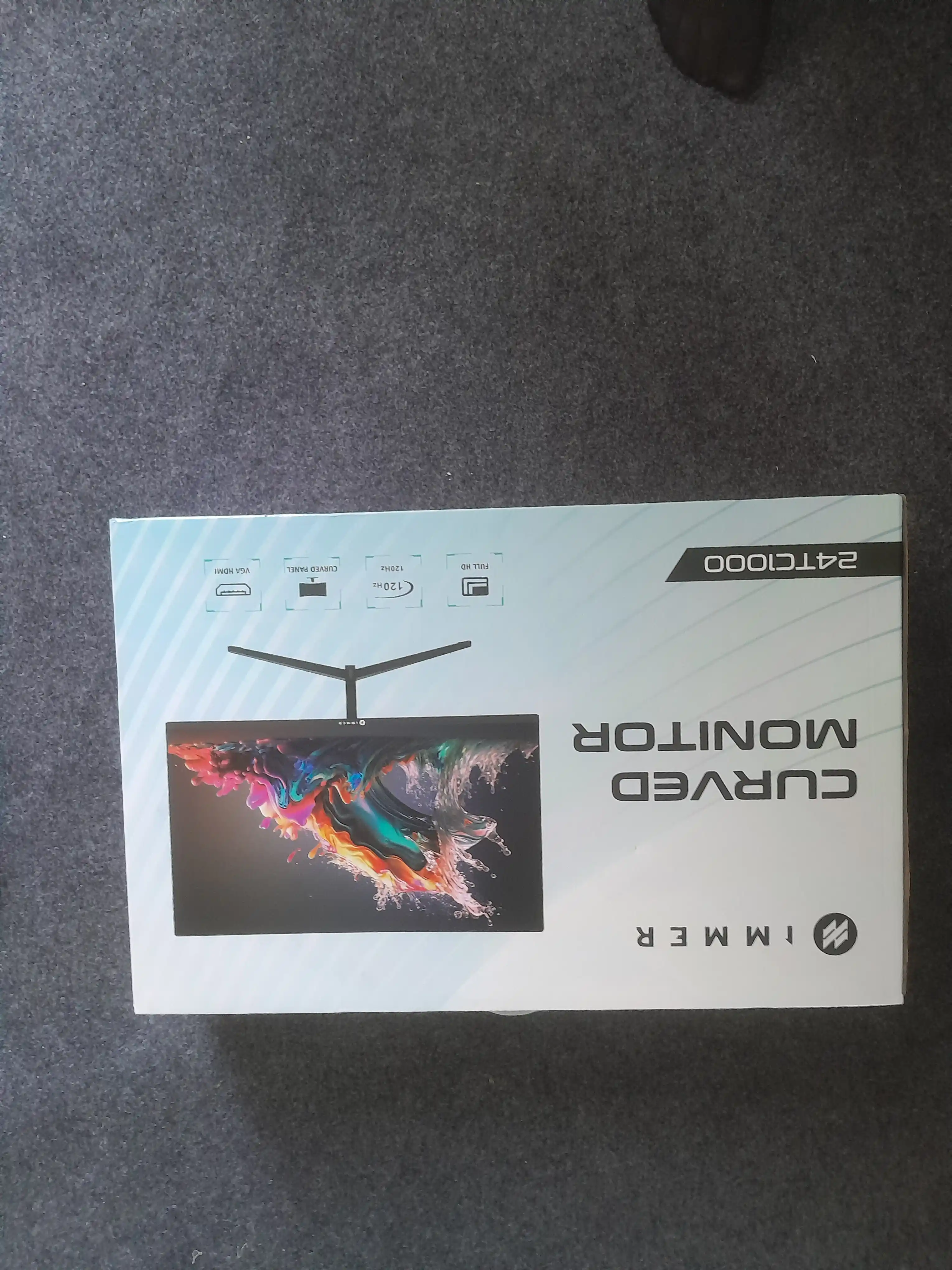 Монитор IMMER 24TC1000 24" изогнутый(VGA+HDMI) VA панель 120Гц,5мс,гарантия 1 год