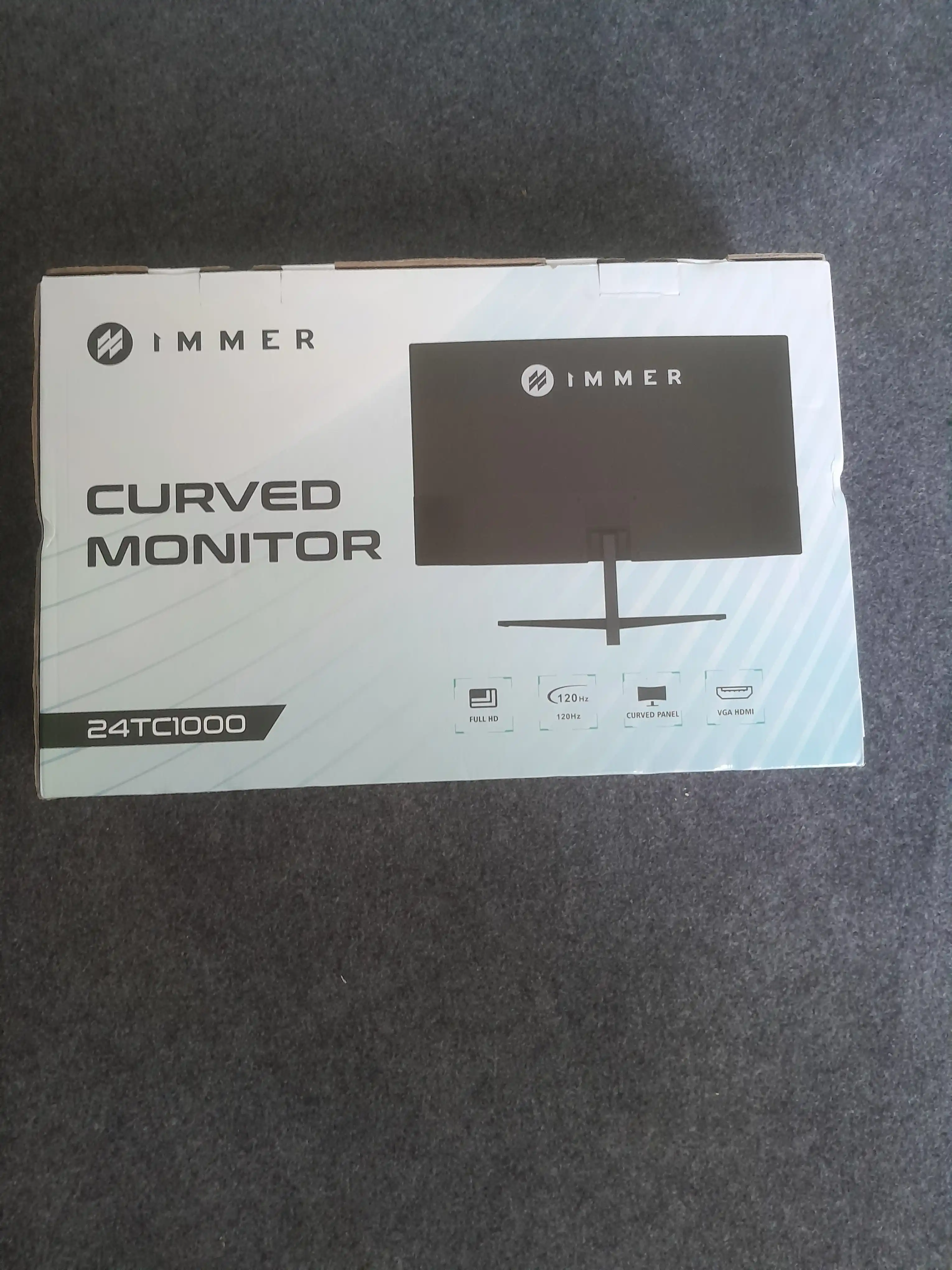 Монитор IMMER 24TC1000 24" изогнутый(VGA+HDMI) VA панель 120Гц,5мс,гарантия 1 год