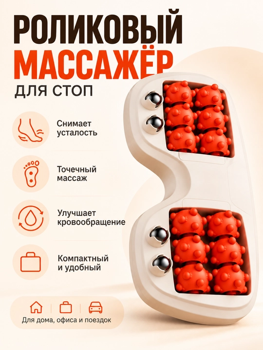 Пластиковые массажные ролики для ног , для расслабляющего массажа - 