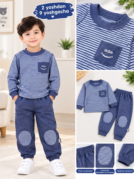 Bolalar uchun kashemir pijama, yumshoq - 