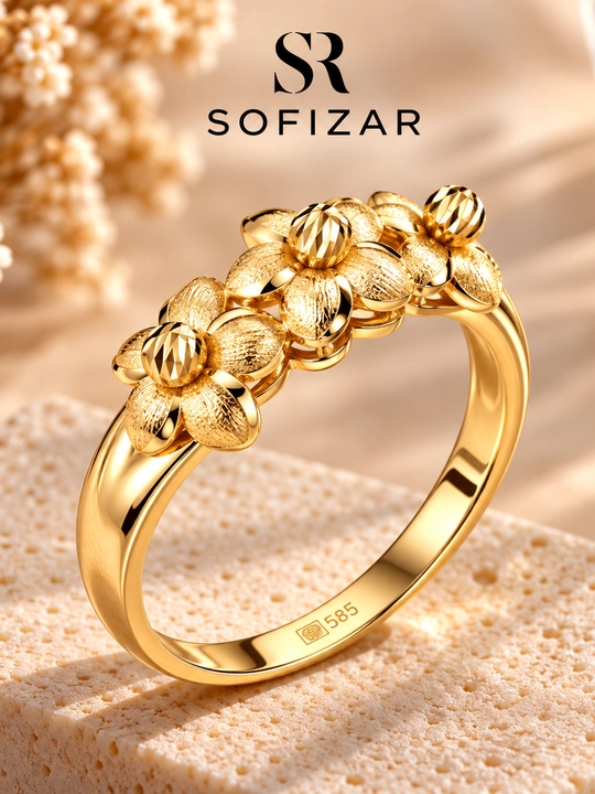Золотое кольцо Sofizar 585 пробы, 2 г, артикул 14200-081 - 