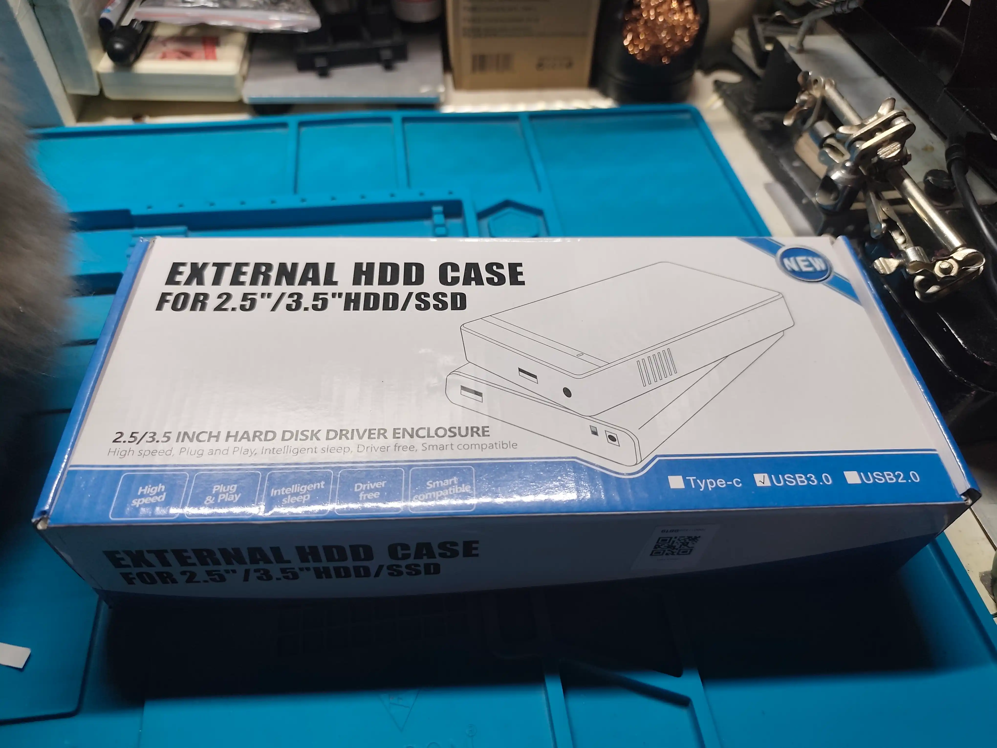 HDD кейс 3.5", внешний корпус для жесткого диска, USB 3.0