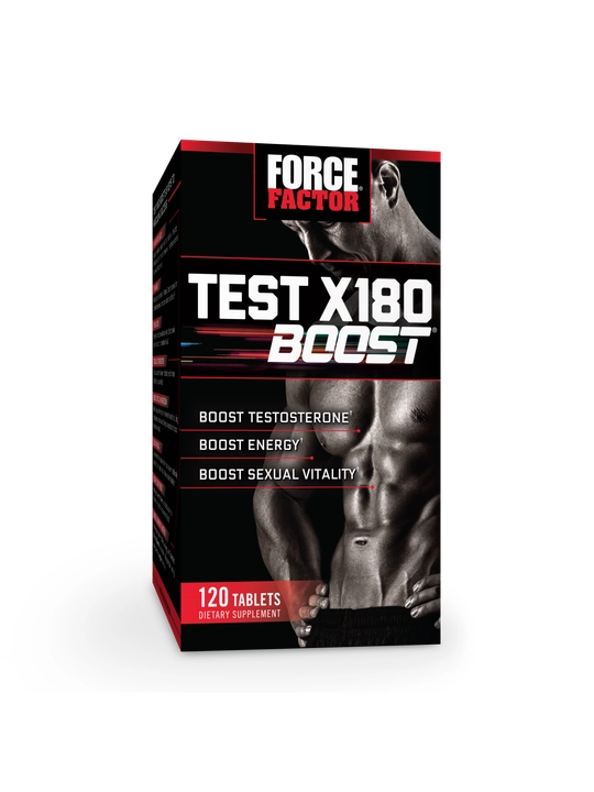 Force Factor Test X180 для повышения тестостерона и мужской энергии и либидо, 120 таблеток - 