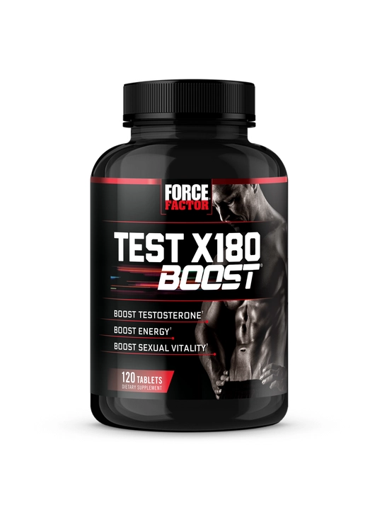 Force Factor Test X180 для повышения тестостерона и мужской энергии и либидо, 120 таблеток
