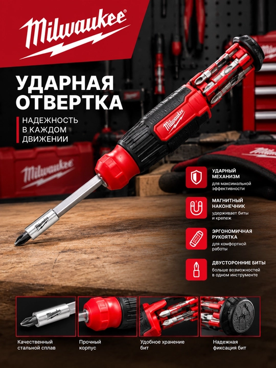 Milwaukee 14-in-1 TORX tornavida - 
