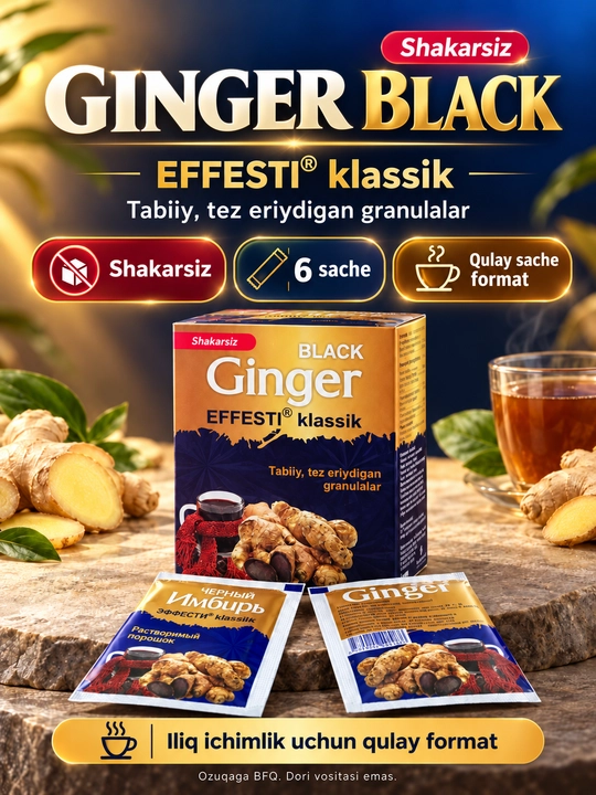 Effesti klassik Black Ginger vitamin C - 