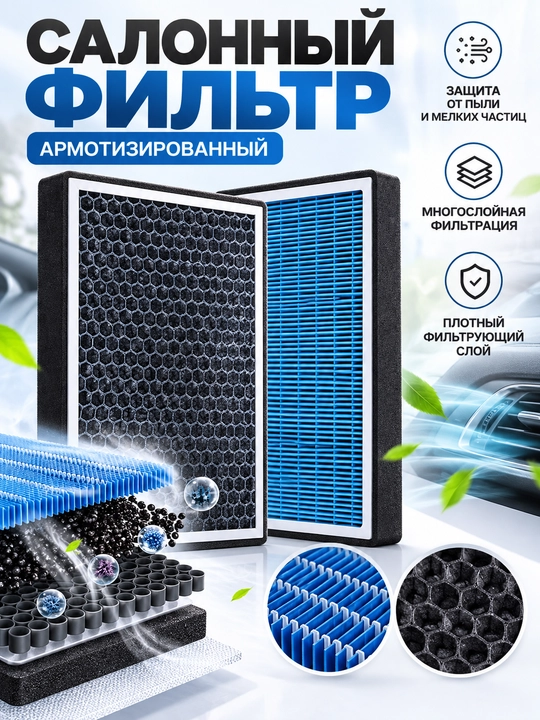 Avtomobil (Aion, hongqi, BYD...) salon filtri yoqimli xushbo'y hidli (havo filtri) - 