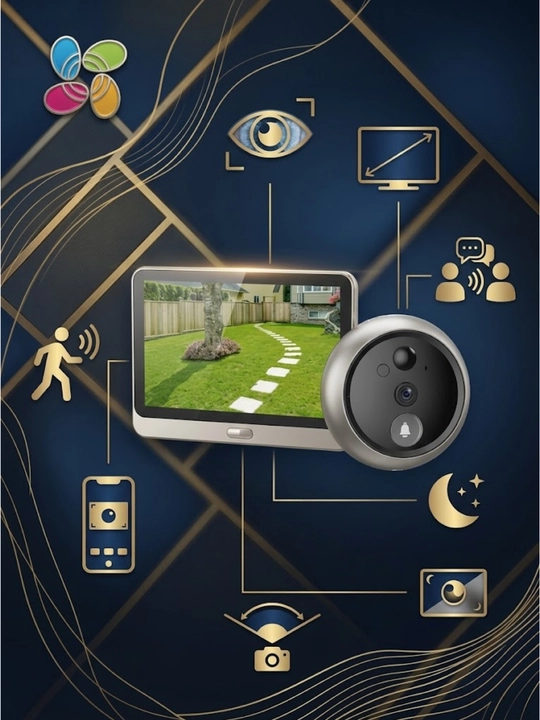 EZVIZ HP4 aqlli eshik ko‘zchasi 1080P, Wi-Fi, 155°, 4.3" ekran