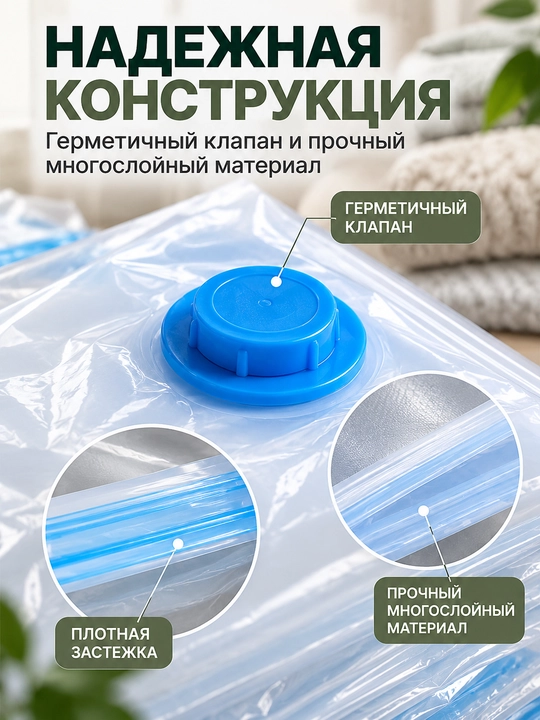 Вакуумные пакеты для одежды, пакет для хранения вещей
