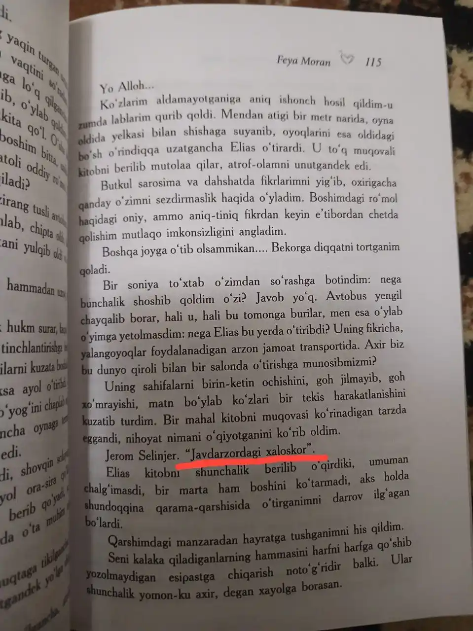 Kitob Jerom Selinjer Javdarzordagi xaloskor, Roman, Klassik adabiyot, Amerika adabiyoti