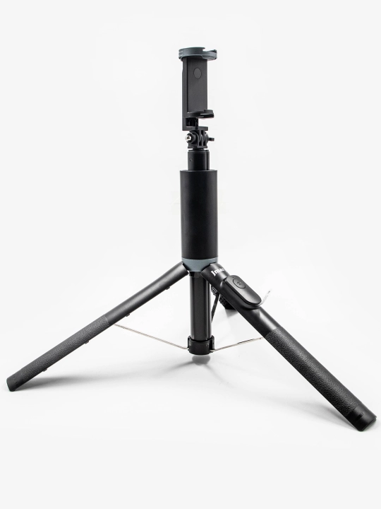 Premium selfi tayoq tripod masofadan boshqarish pulti telefon uchun kop funksiyali shtativ