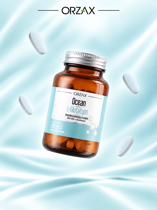 Ocean L-Glutathione — L-глутатион 250 мг, антиоксидант и поддержка детокса, №30, Халяль
