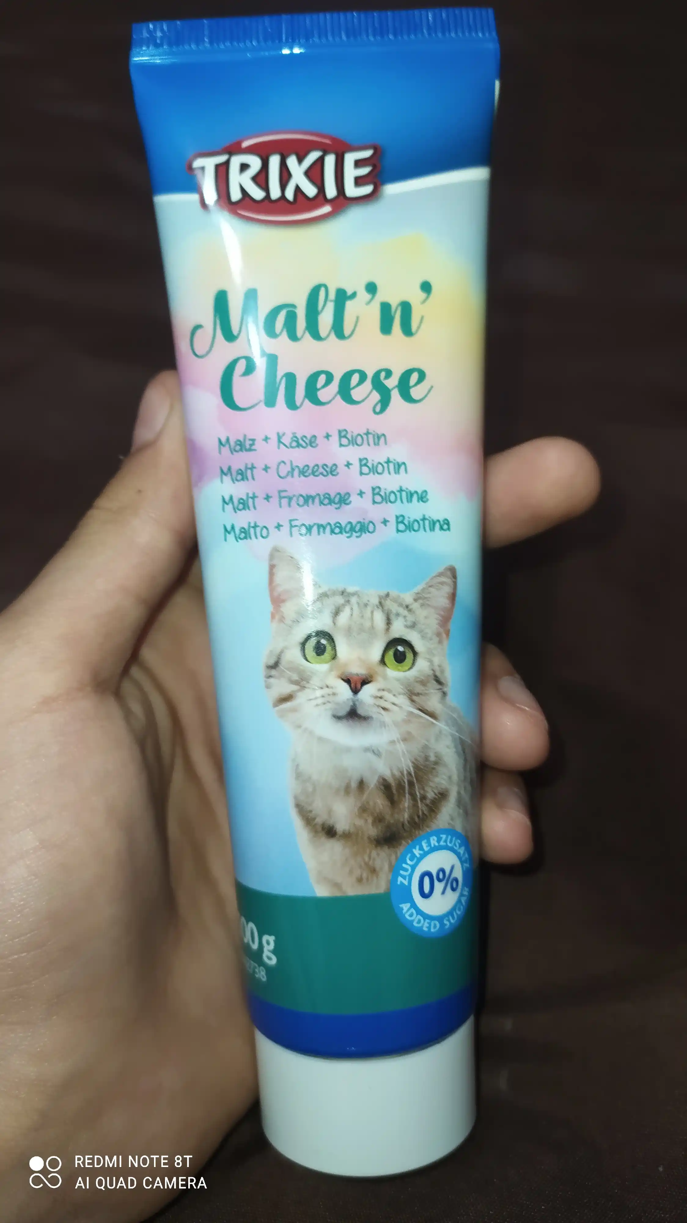 Паста для кошек Trixie Katzenmalz мальт-паста для вывода шерсти, 100 г