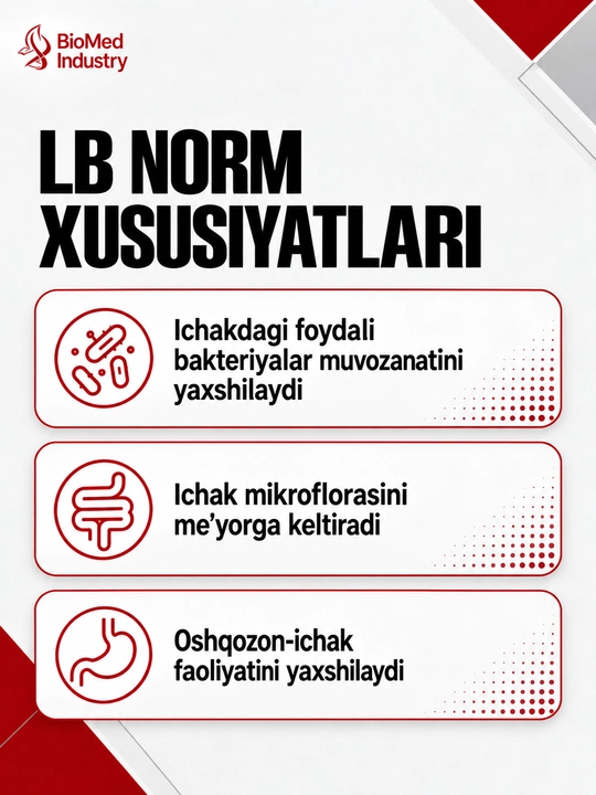 LB Norm® — Для баланса микрофлоры кишечника и здоровья пищеварительной системы, 10 саше