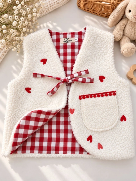 Жилет для девочки, жилет Teddy из искусственного меха, шерпа, хлопковая подкладка