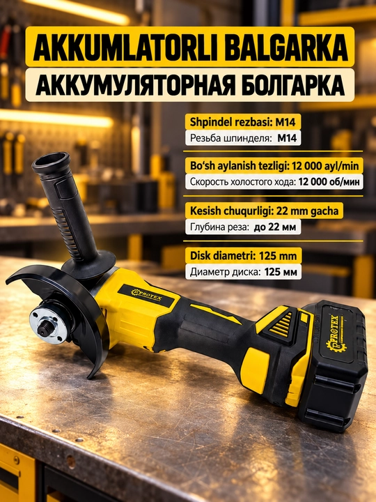 PROTEX Набор из 6 электрических и аккумуляторных инструментов