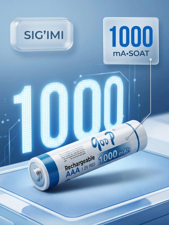Аккумуляторы AAA Good Power 1000 мАч Ni-MH 1.2V, 2 шт, перезаряжаемые