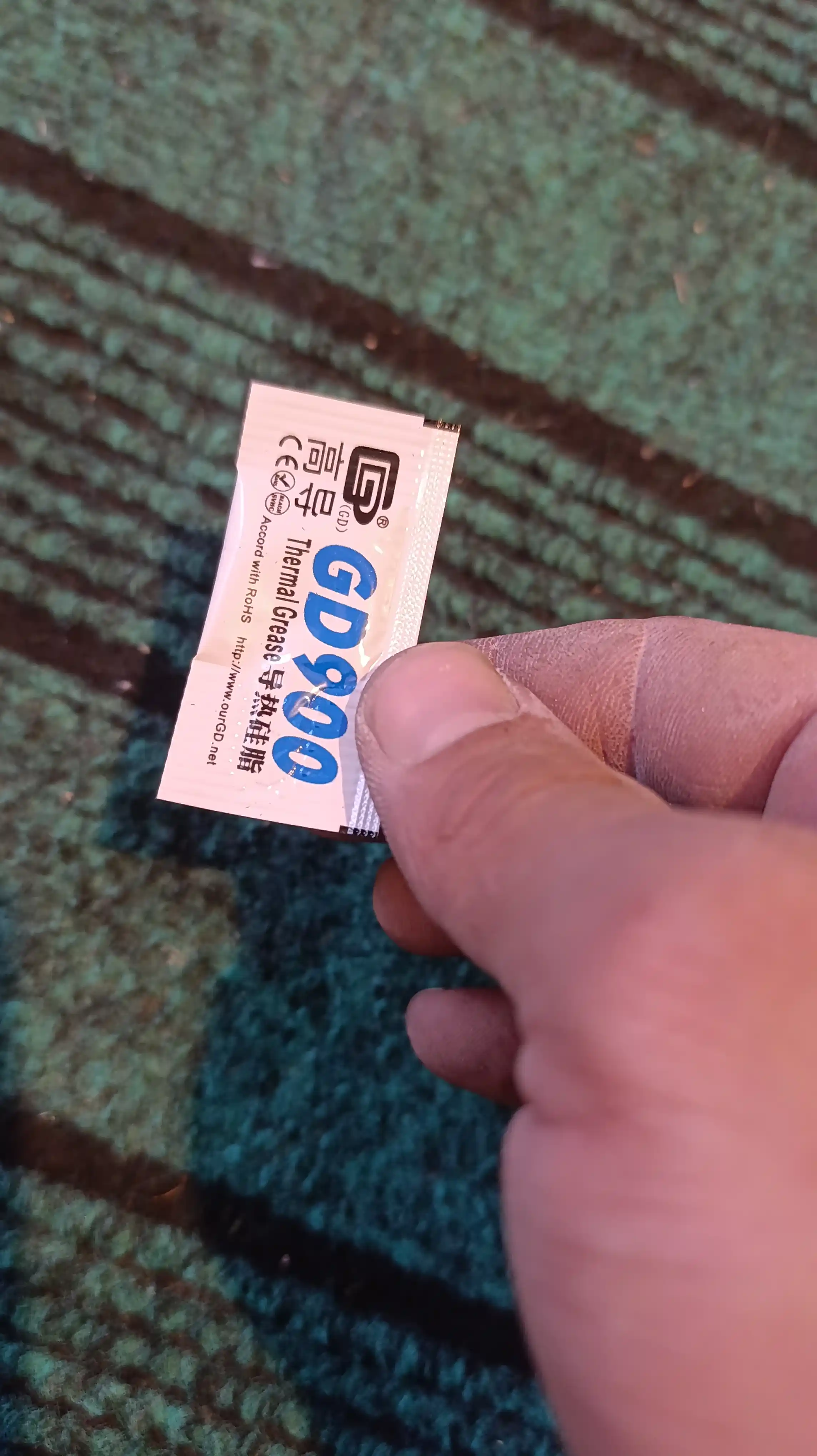 Video kartalar va protsessorlar uchun termal pasta GD900, 7 g, 15 g, 30 g, 4.8 v