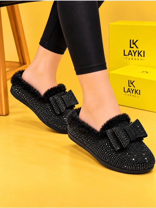 Утепленные зимние тапочки с начёсом LAYKI - 